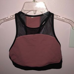 Pink Victoria’s Secret sports bra